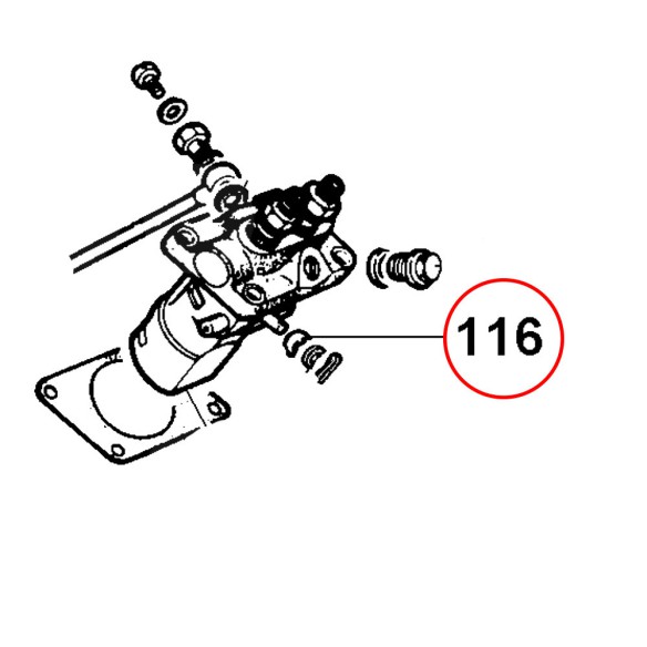 DOUILLE EN FIBRE DE POMPE D'INJECTION LOMBARDINI 5LD