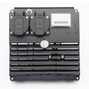 EINPHASIGES PANEL 2SUCKO+THERMISCH+SYNCHRO-ALTERNATOR-VOLTMETER