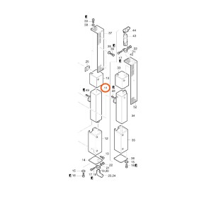 Tubo escape Hatz 2L, 3L, salida inferior