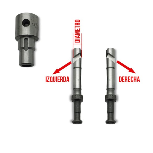 Einspritzpumpenelement 6mm Rechts Lombardini 6LD360, 6LD400