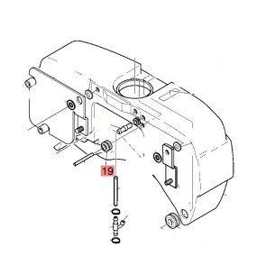 Surplus pipe grommet for Hatz 1B tank