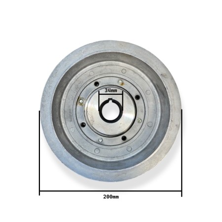 Crankshaft pulley diaM194 Lombardini 5LD675-2,5LD825-2