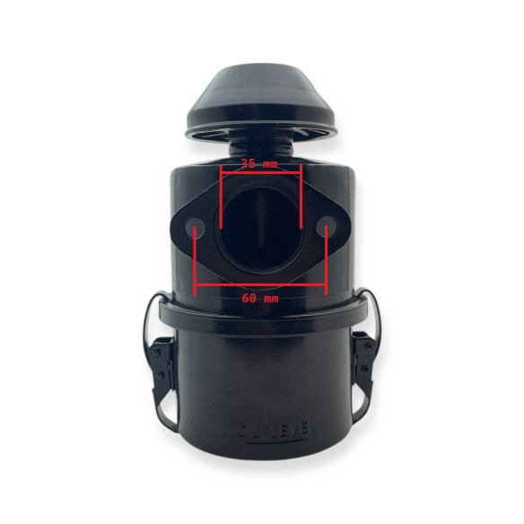 Filtro de ar flangeado em banho de óleo Minsel M150 e M165