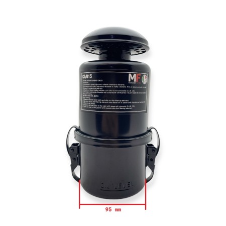 Filtro de ar de tubo de banho de óleo Minsel M150 e M165