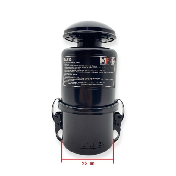 Filtro aire Minsel M150 y M165 baño de aceite tubo