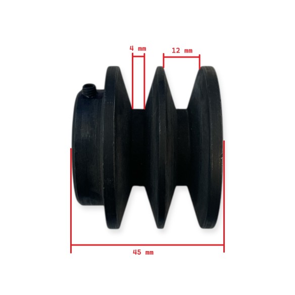 2-Kanal-Hackenriemenscheibe für Kohler-Motor mit 19-mm-Welle