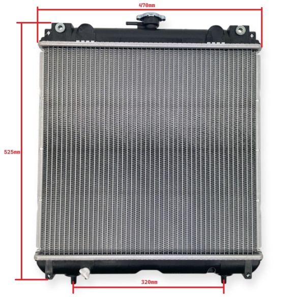 Radiator 129044-44500 Yanmar 3TNV76, 3TNV88, 4TNV88