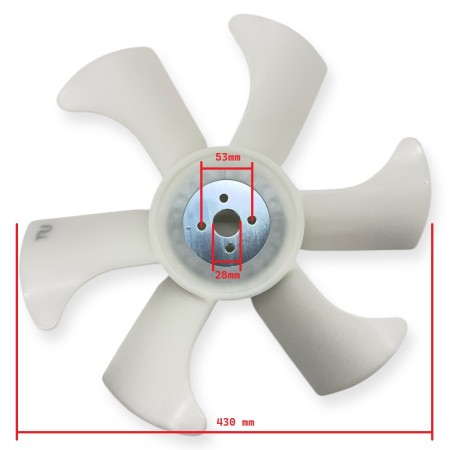 Fan 129916-44740 D430 Yanmar 4TNE92, 4TNE94....