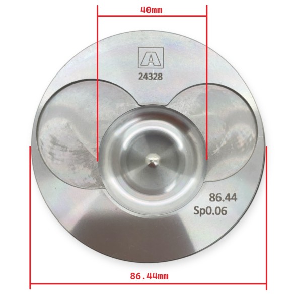 Piston std 15LD440 86.50mm LM-Parts