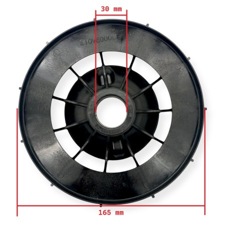 Ventilador eje 30mm alternador Linz E1C10, E1E10, E1S10, E1W10, E2W10