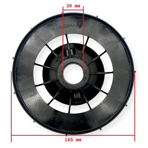 Arbre de ventilateur 30 mm alternateur Linz E1C10, E1E10, E1S10, E1W10, E2W10