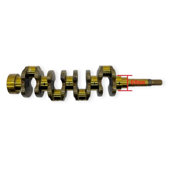 Kubota V1903, V2203, V2003T Crankshaft (D60mm Main Bearing Support)