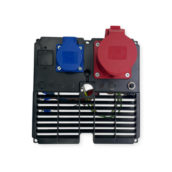 Panel 1CEE 5p 16A 400W + 1 Schuko 16A + 12A 1ph thermal circuit breaker NSM Z100, ZR100 alternator