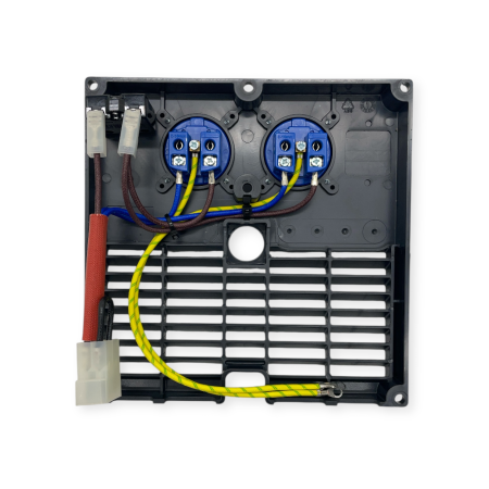 Single-phase panel with 2 Schuko 16A sockets +...