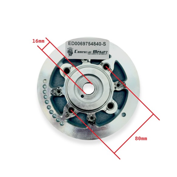 Poulie de vilebrequin Poly-V pour moteurs Kohler KDI 1903, 2504, M et TCR