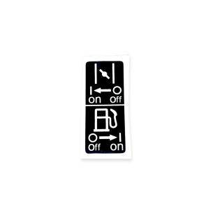 DECAL, CALCOMANIA COMBUSTIBLE AHOGADOR