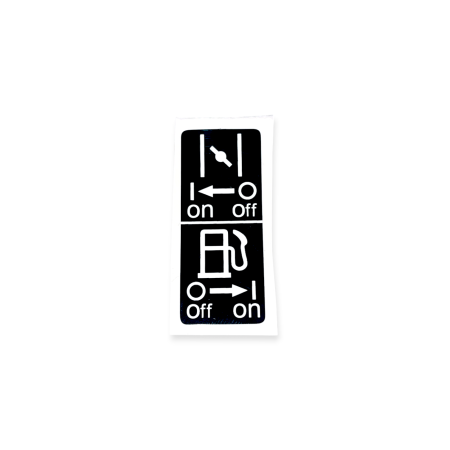 DECAL, CALCOMANIA COMBUSTIBLE AHOGADOR