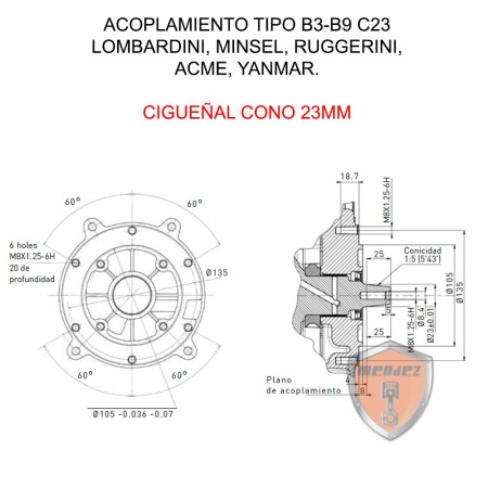 KOHLER CH440 MOTOR BIS MOTOR MIT KUPPLUNG PA-CH440-0108