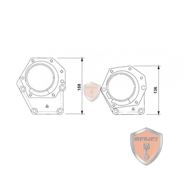 POMPE À EAU POUR MOTEURS LOMBARDINI: LDW 1503,LDW 1603,LDW 2004,LDW 220
