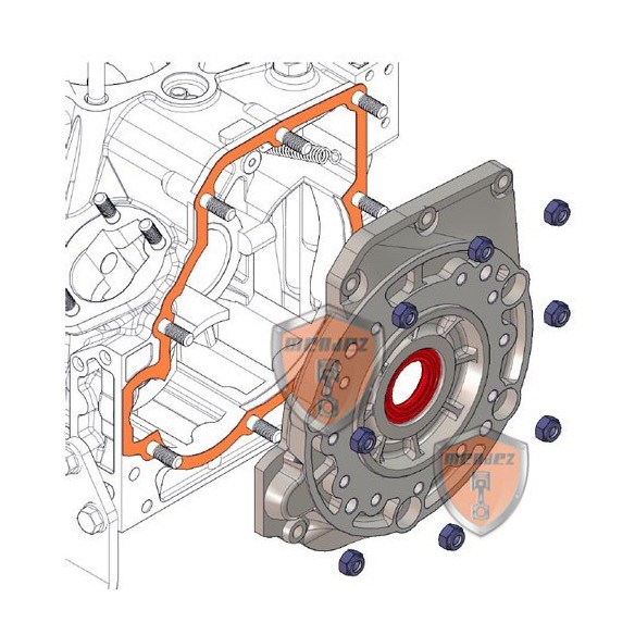 TAPA DISTRIBUCION MINSEL M380, M430, M540, M600, RUGGERINI RF80, RF90, RF100, RF120, RF140