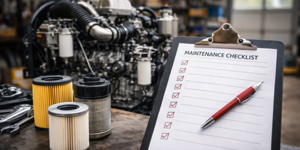 Calendario de mantenimiento para motores industriales